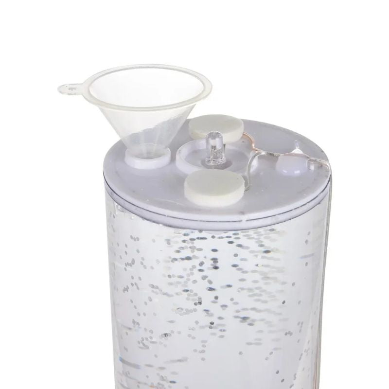 Décoration de Noël Bougie LED Pailletée