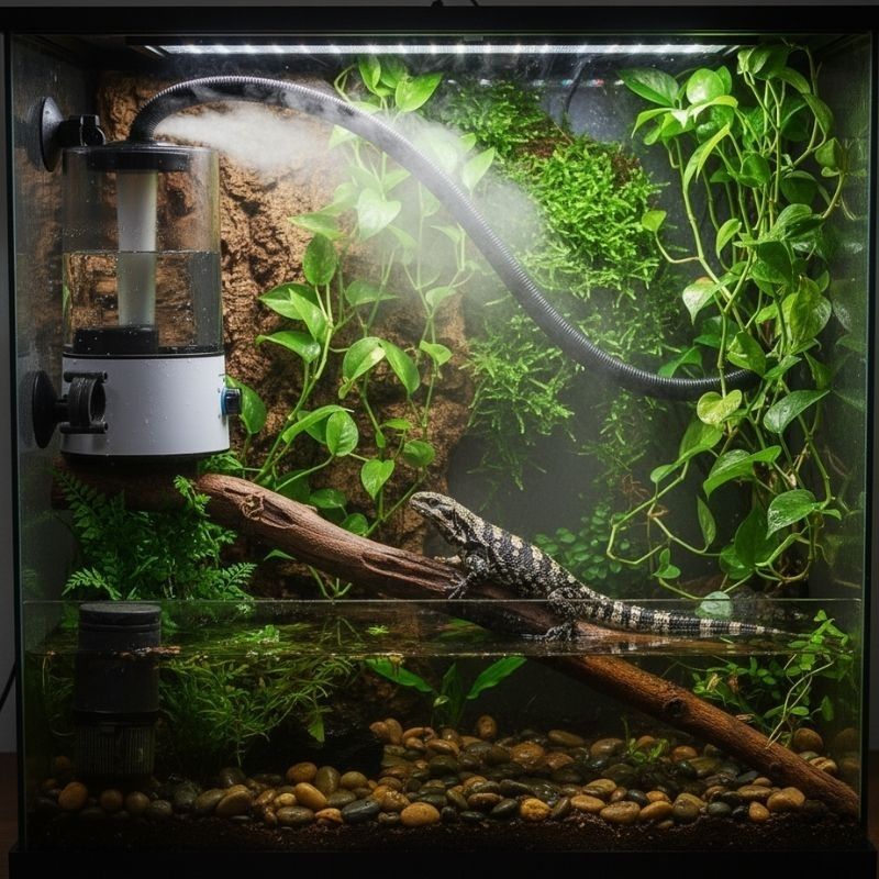 Brumisateur Terrarium Avec Réservoir 4L Et Tuyau D’extension