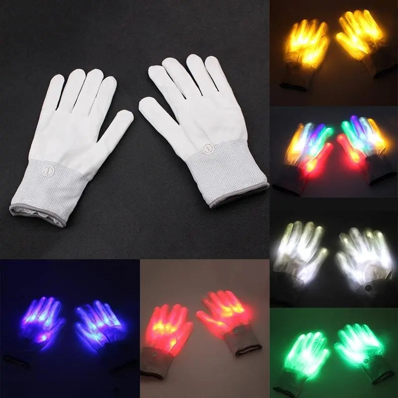 Gants Lumineux LED Avec Effet Clignotant