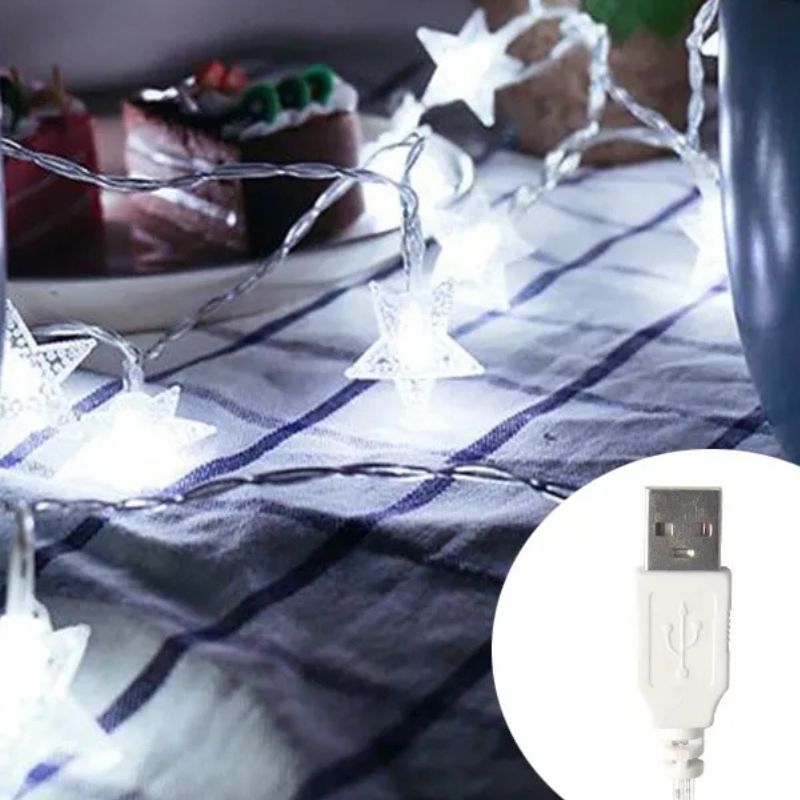 Guirlande LED Étoiles Lumineuses