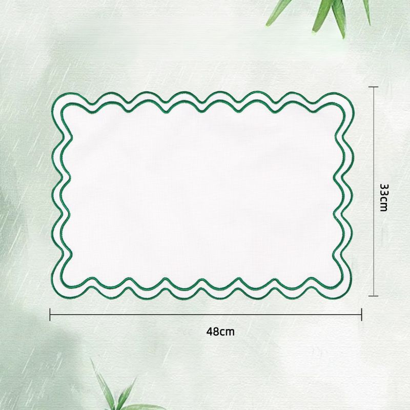 Set De Table Lavable En Tissu Résistant Et Imperméable Lot de 4 Pièces