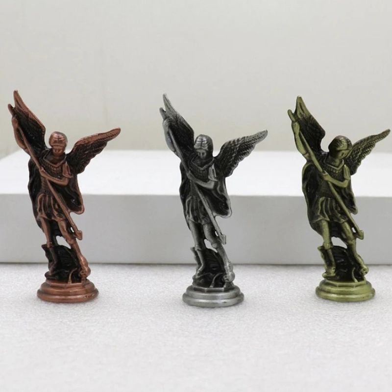 Sculpture Métal Ange Ailé Décoratif Élégant