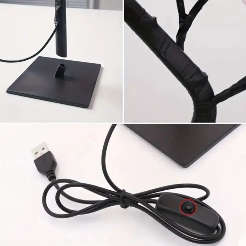 Éclairage de Table Arbre à Roses LED