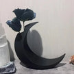 Vase en Forme de Lune pour Fleurs Sechées