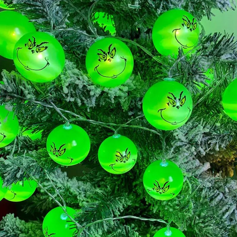 Guirlandes de Noël LED Grinch