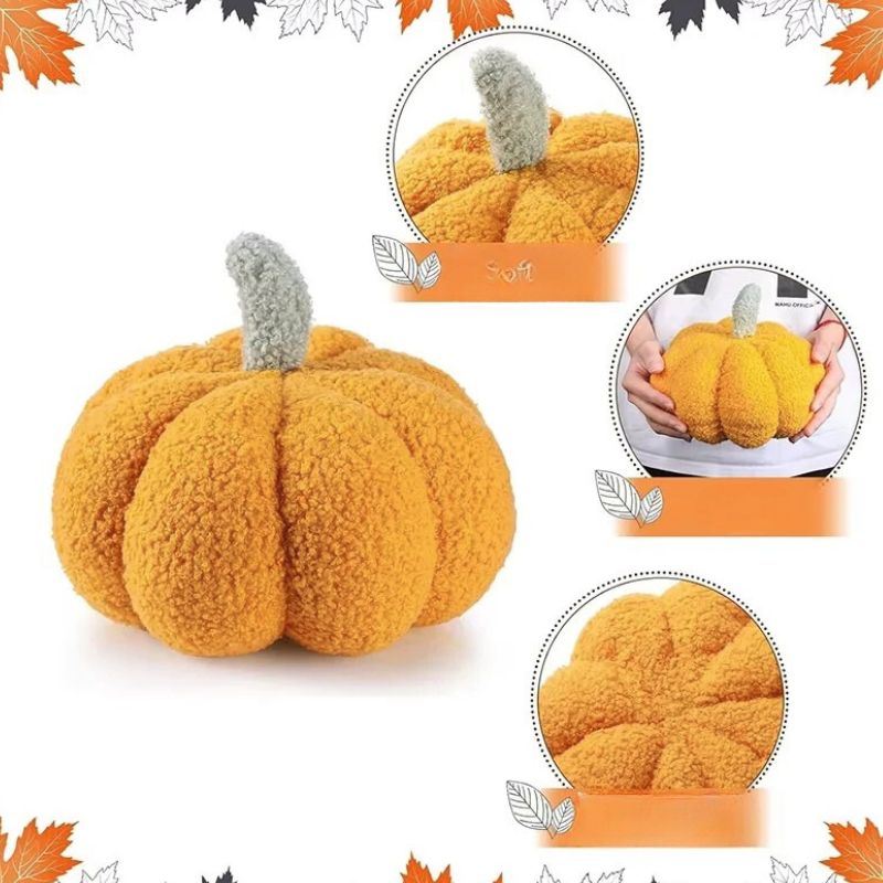 Citrouilles Halloween Coussin Doux en Peluche