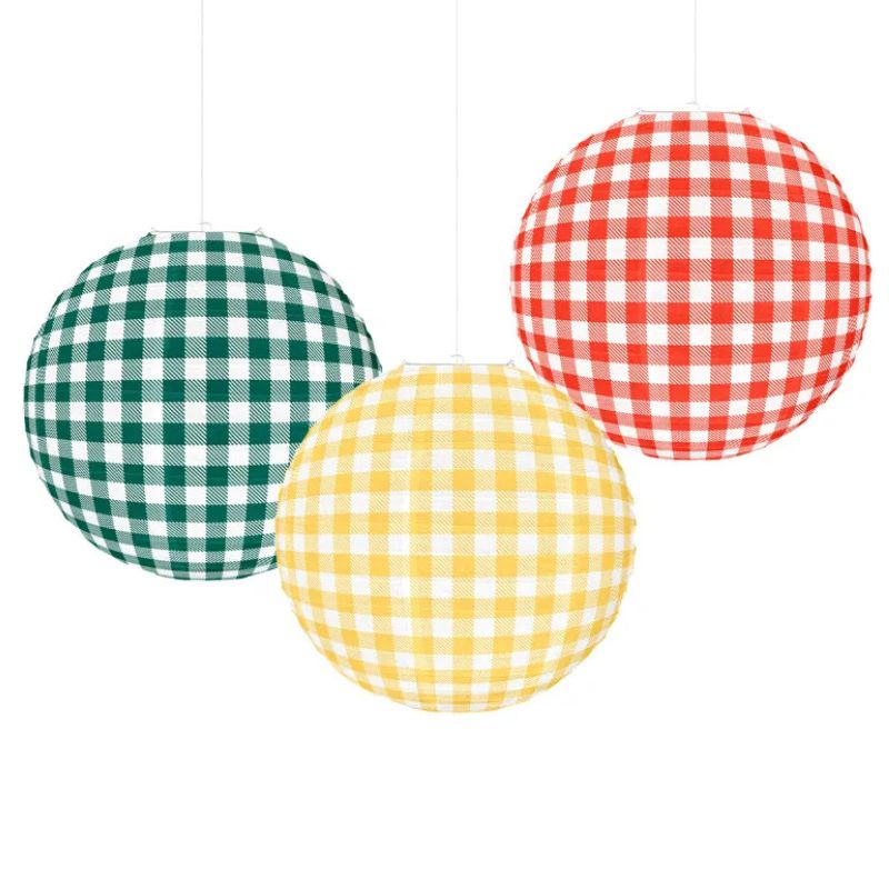 Accessoires Guinguette Avec Lanternes En Papier