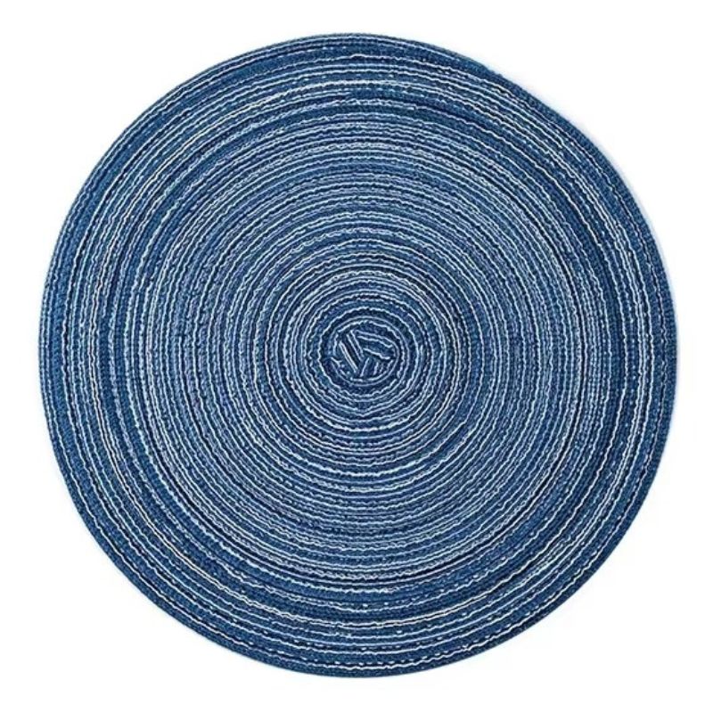 Set De Table Rond En Lin Antidérapant