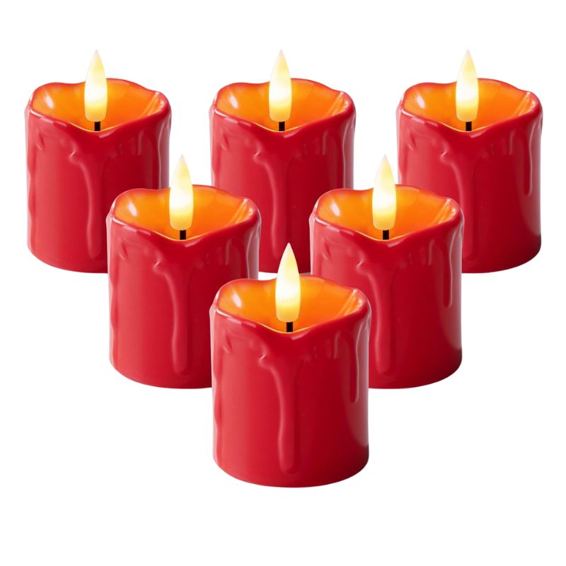 Bougie LED Rechargeable Effet Flamme