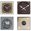 Horloge En Bois Murale Avec Calligraphie Islamique