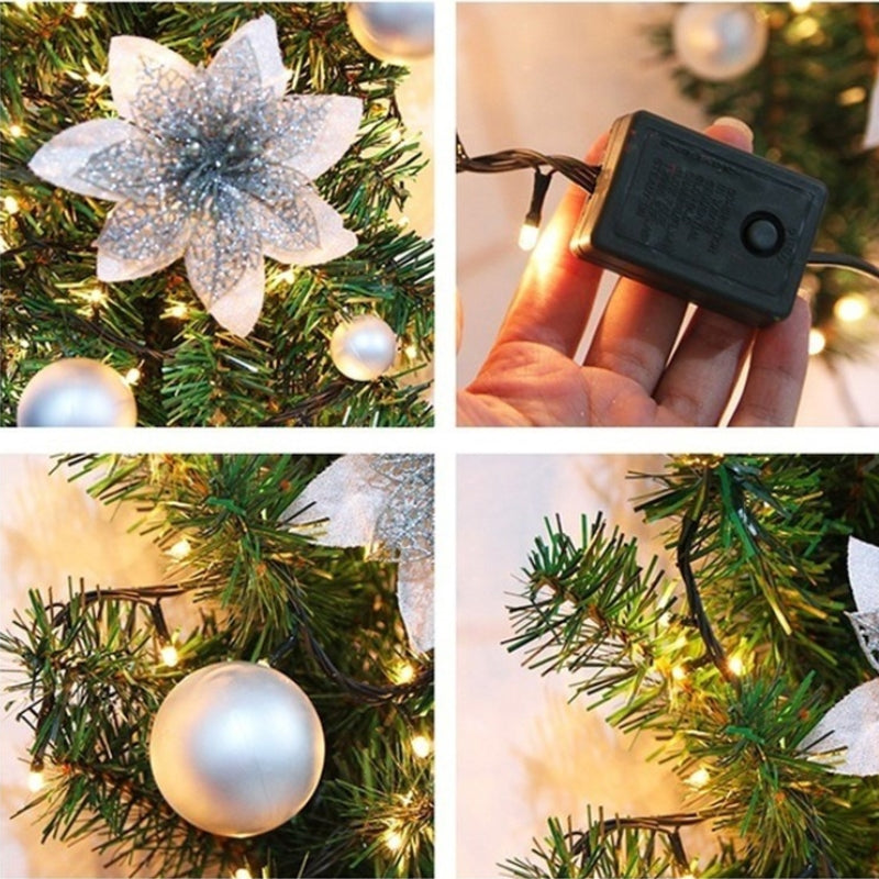 Guirlandes de Noël en Rotin avec Lumières LED