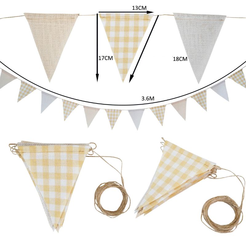 Accessoires Guinguette Avec Fanions Rétro