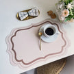 Set De Table Cuir avec Bord Ondulé