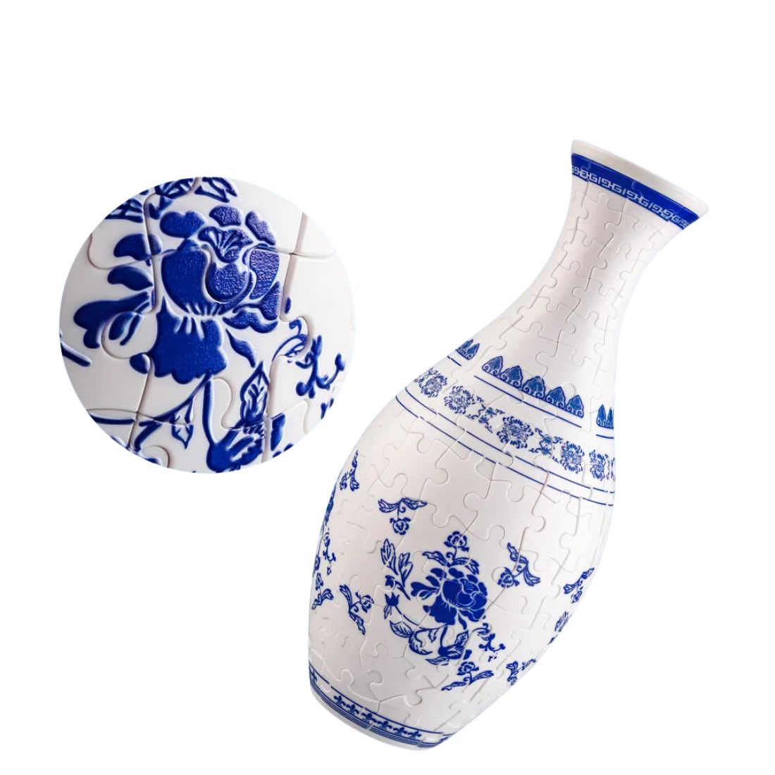 Vase en Porcelaine en Puzzle 3D Décoratif