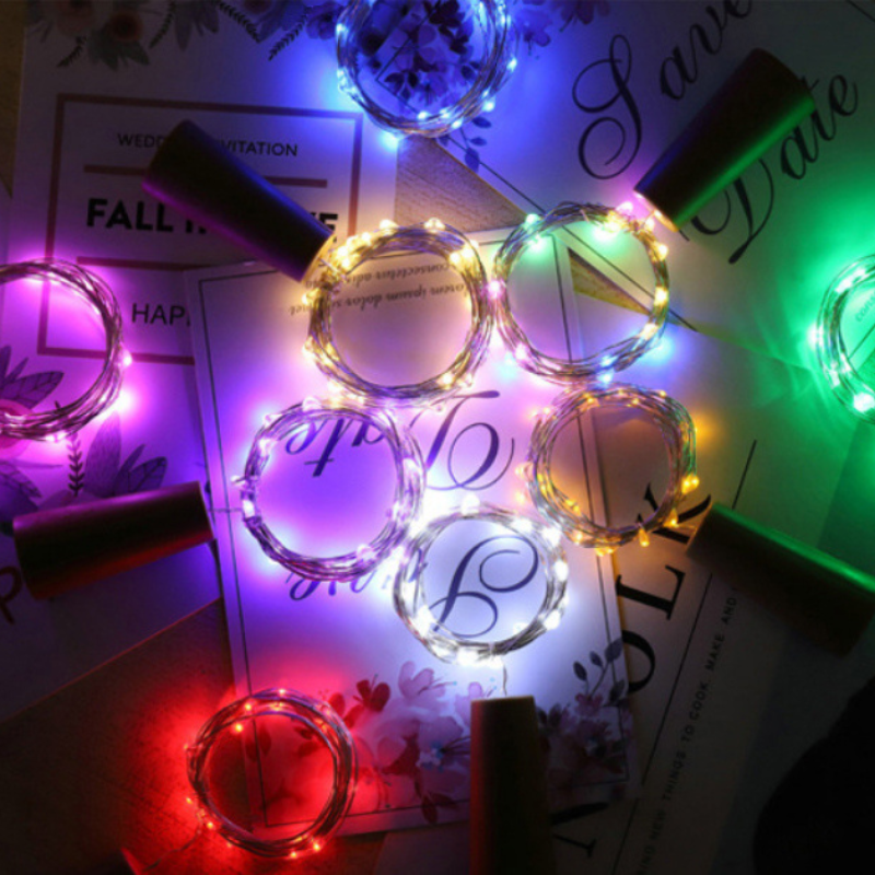 Guirlandes à Piles LED Lumineuses pour Bouteilles