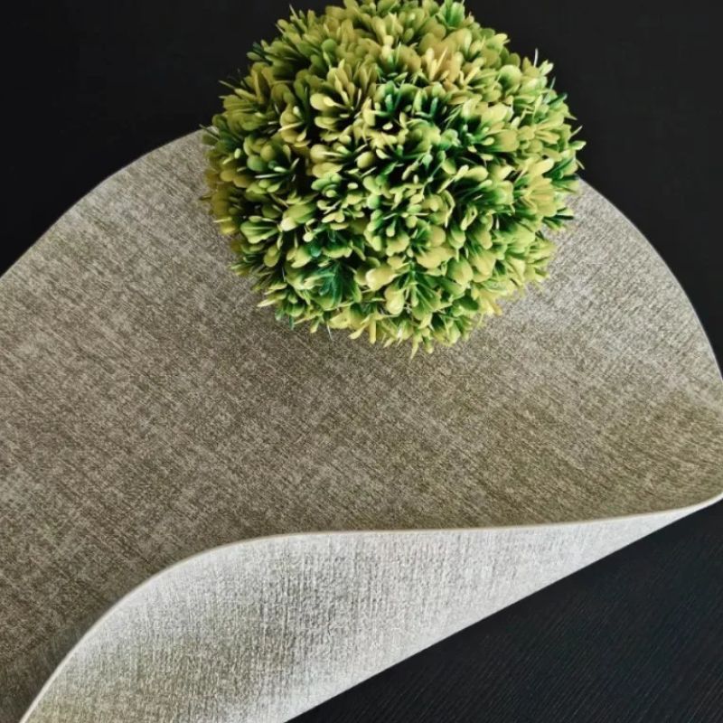 Set De Table Ovale En Cuir Antidérapant Et Thermorésistant