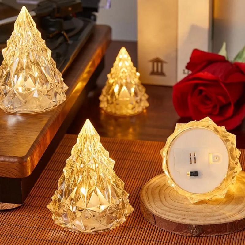 Lanterne Décorative LED En Forme De Sapin