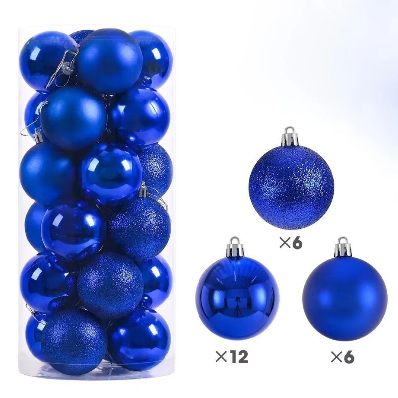 Décorations de Noël Boules Métallisées Élégantes