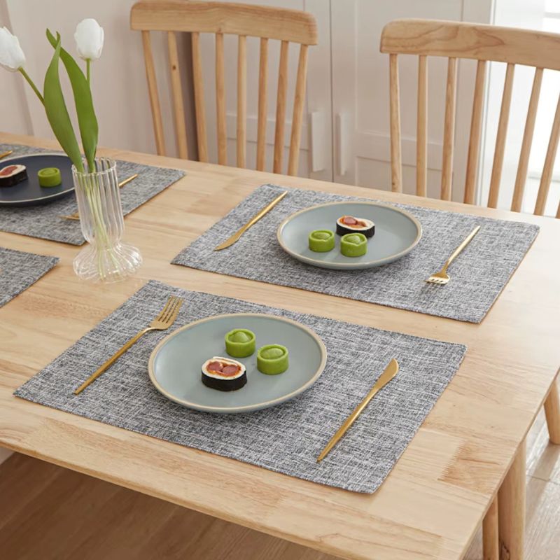 Set De Table En Lin Lavable Et Antidérapant