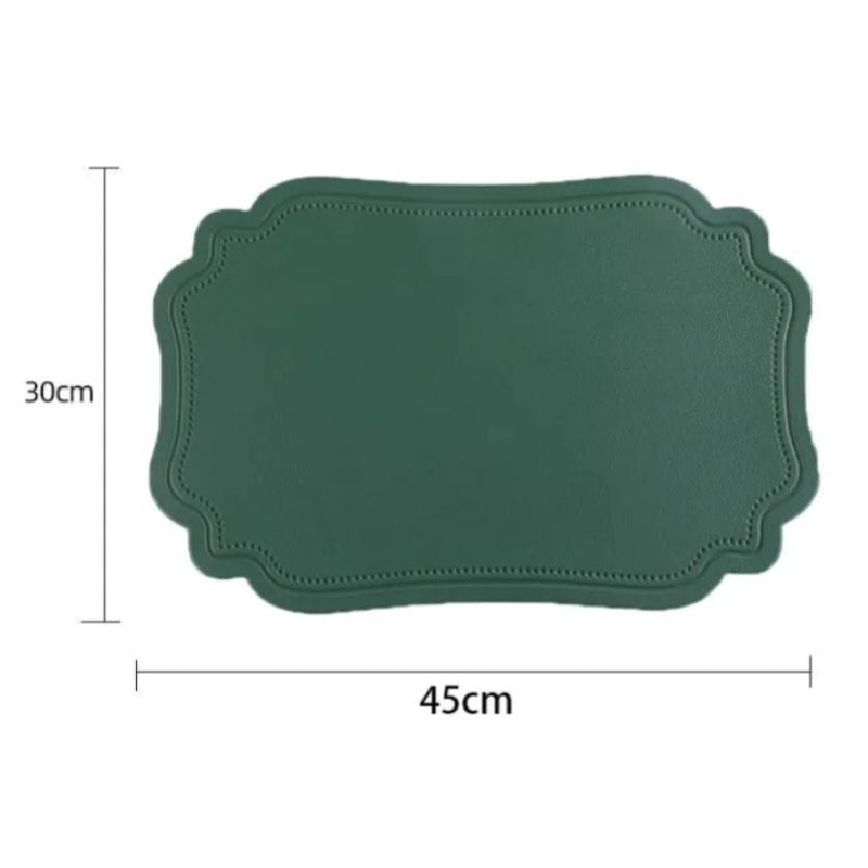 Set De Table Cuir Luxe Imperméable Et Thermique