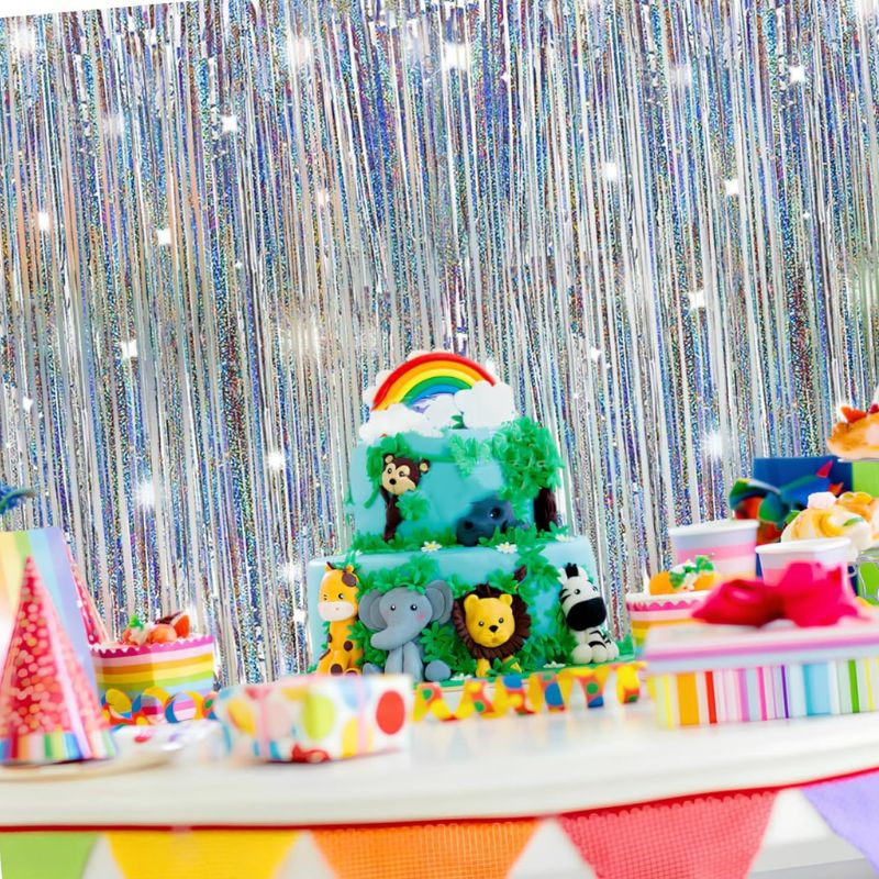 Décorations Festives Rideaux Métalliques À Franges