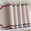 Set De Table Cuir avec Bord Ondulé
