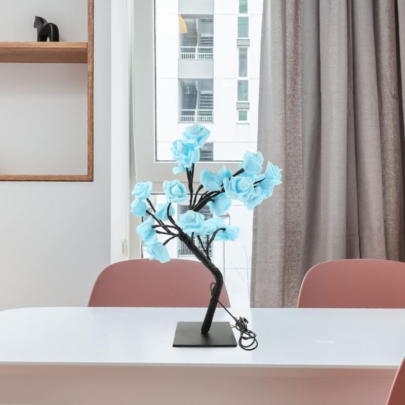 Éclairage de Table Arbre à Roses LED