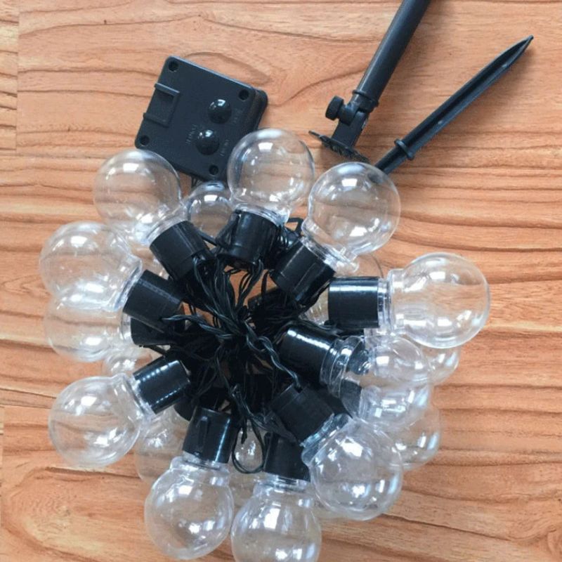 Guirlandes Guinguette Solaires Boules LED Lumineuses