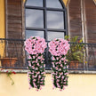 Guirlande De Fleurs Artificielles Avec Roses De Vigne Retombantes