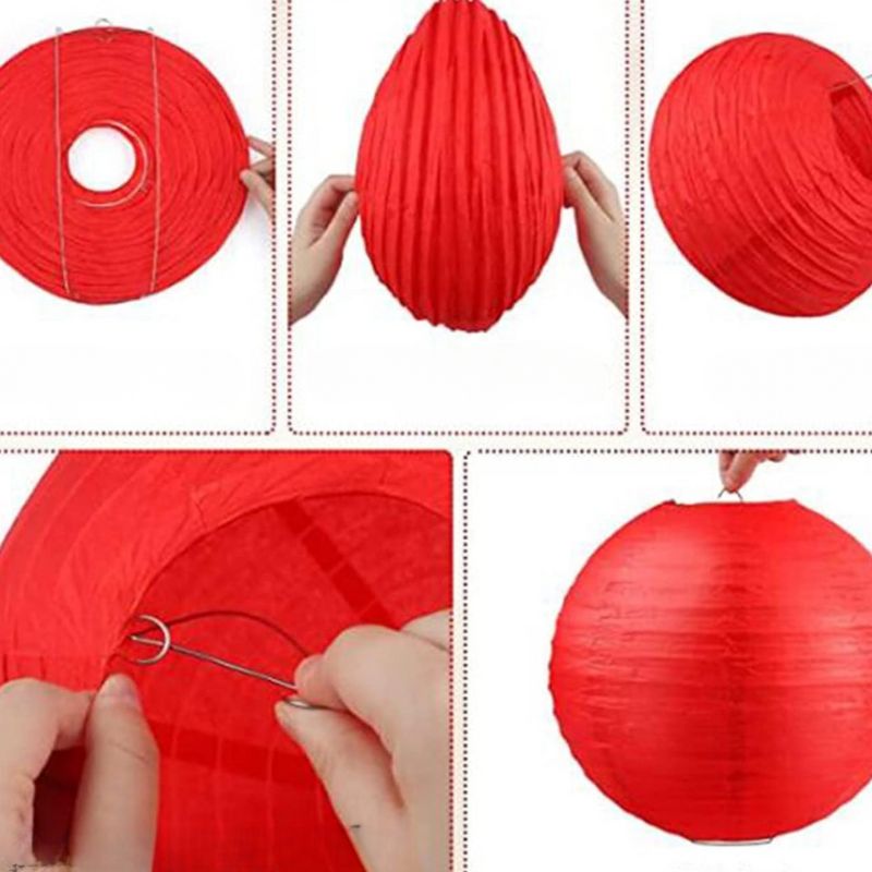 Accessoires Guinguette Avec Lanternes En Papier