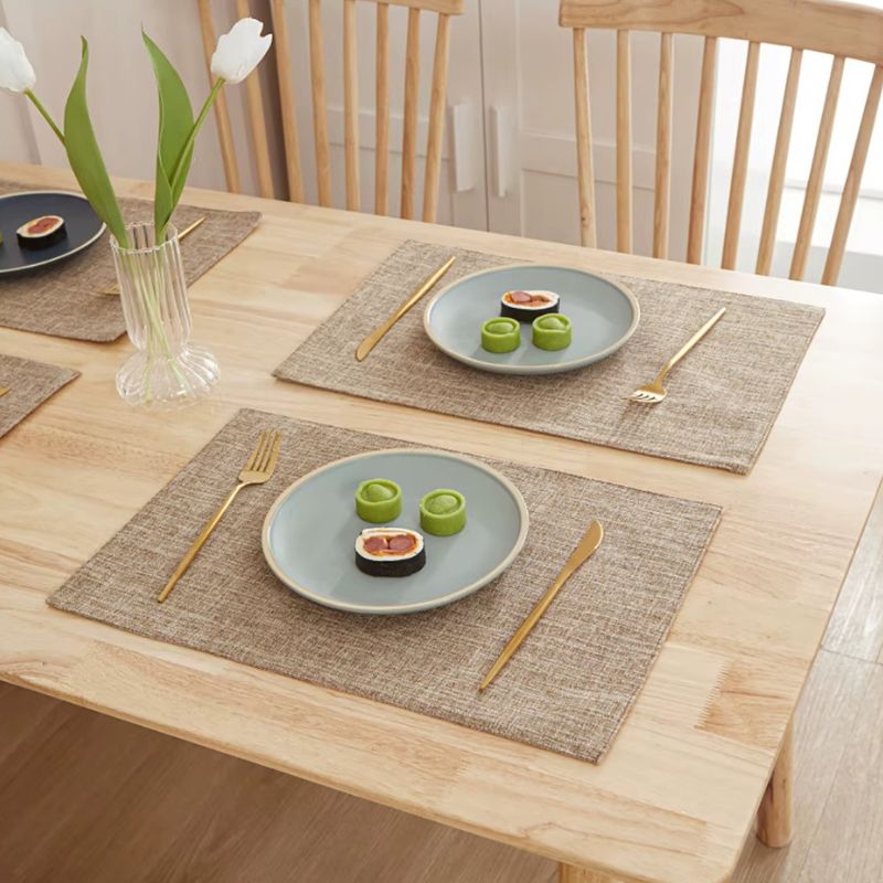 Set De Table En Lin Lavable Et Antidérapant