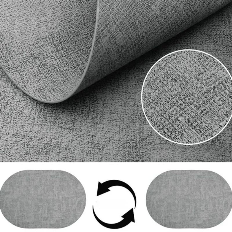 Set De Table Ovale En Cuir Antidérapant Et Thermorésistant