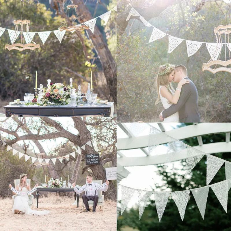 Accessoires Guinguette Avec Fanions Rétro