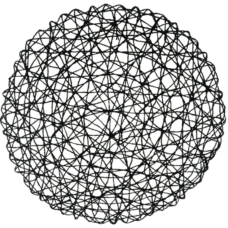 Set De Table En Papier Rond Tissé Style Bohème Élégant 6 Pièces