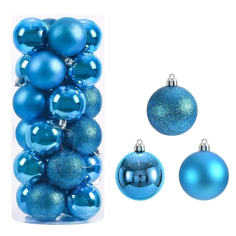 Décorations de Noël Boules Métallisées Élégantes