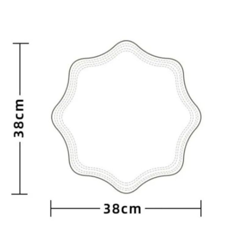 Set De Table Cuir En Forme De Fleur Antidérapant Et Lavable