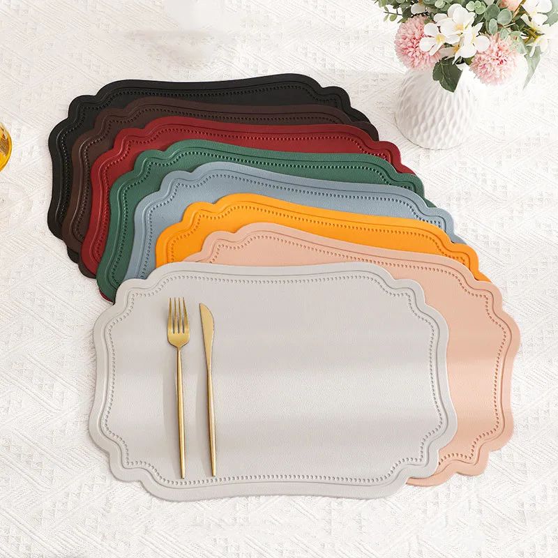 Set De Table Cuir Luxe Imperméable Et Thermique