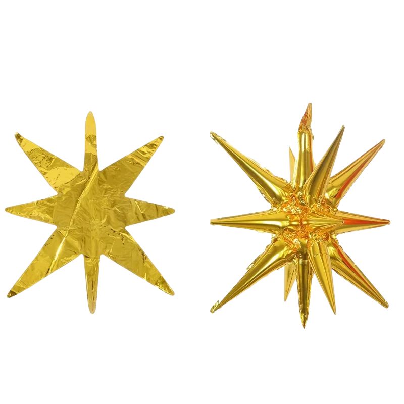 Décorations Festives Ballons Étoiles 3D