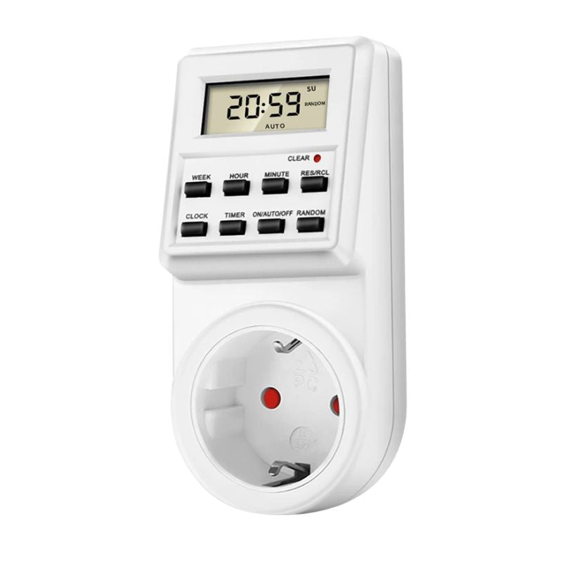 Programmateur De Prise Digitale Avec Écran LCD Et Boutons De Contrôle