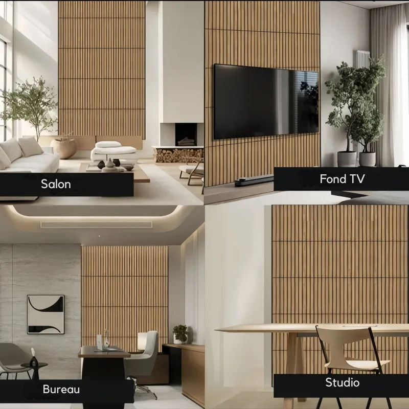 Panneau Mural Bois Avec Design 3D