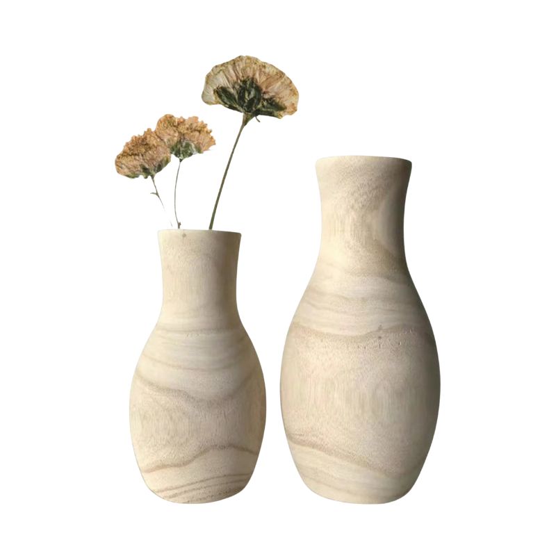 Vase en Bois Nordique Minimaliste