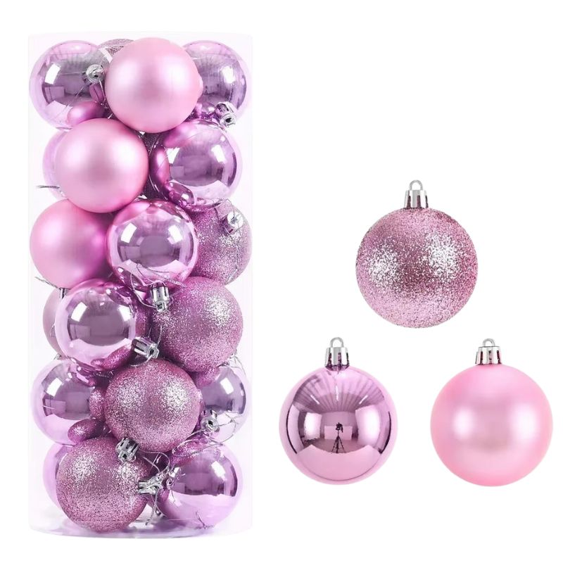 Décorations de Noël Boules Métallisées Élégantes