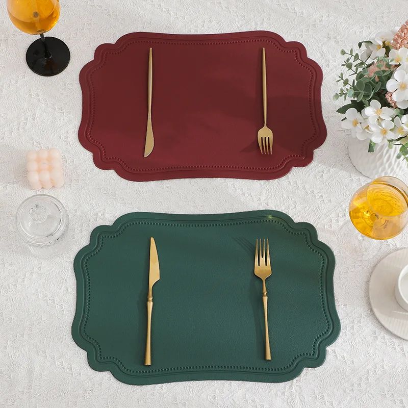 Set De Table Cuir Luxe Imperméable Et Thermique