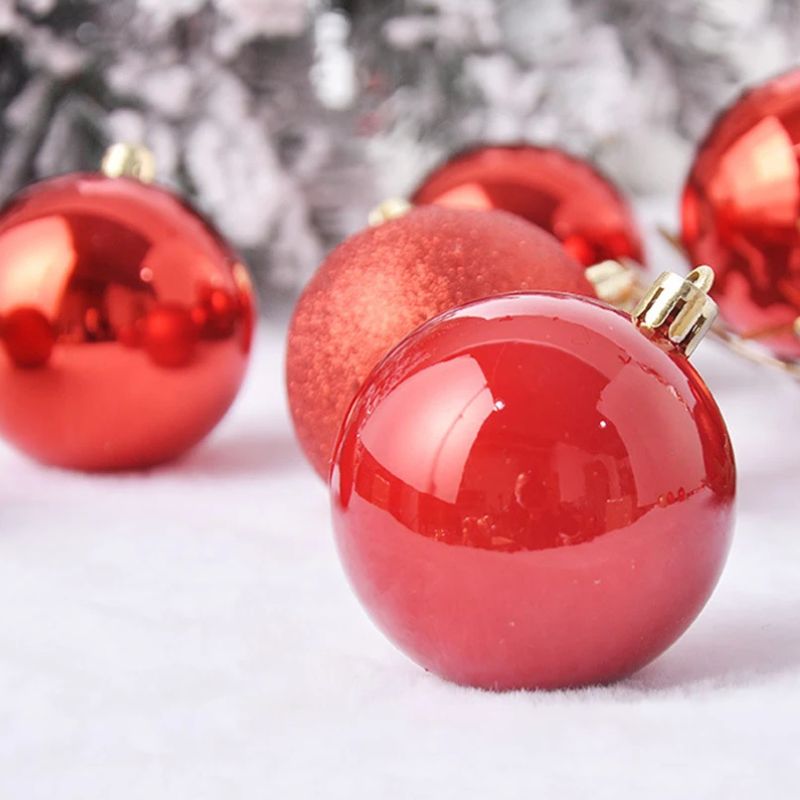 Décorations de Noël Boules Métallisées Élégantes