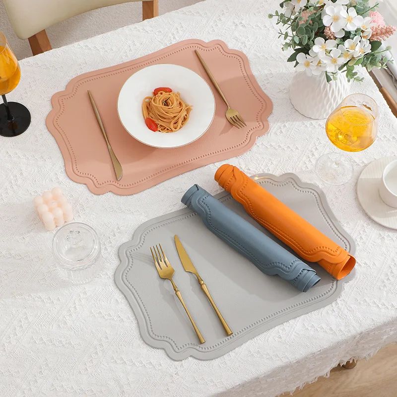 Set De Table Cuir Luxe Imperméable Et Thermique