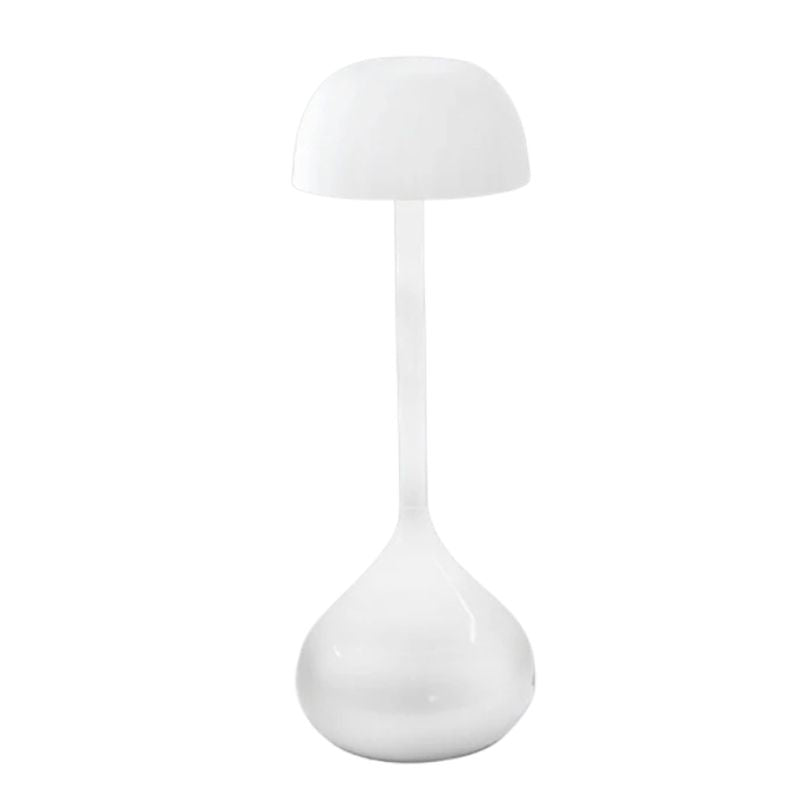 Lampe Champignon Blanche Brillante Style Chic