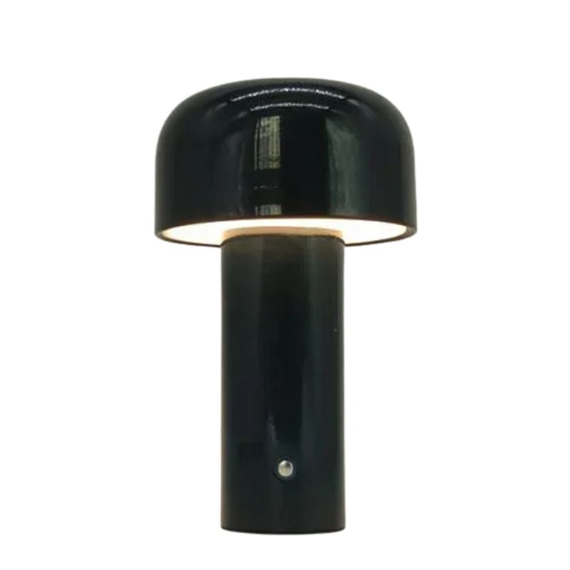Lampe Champignon Noire Élégante