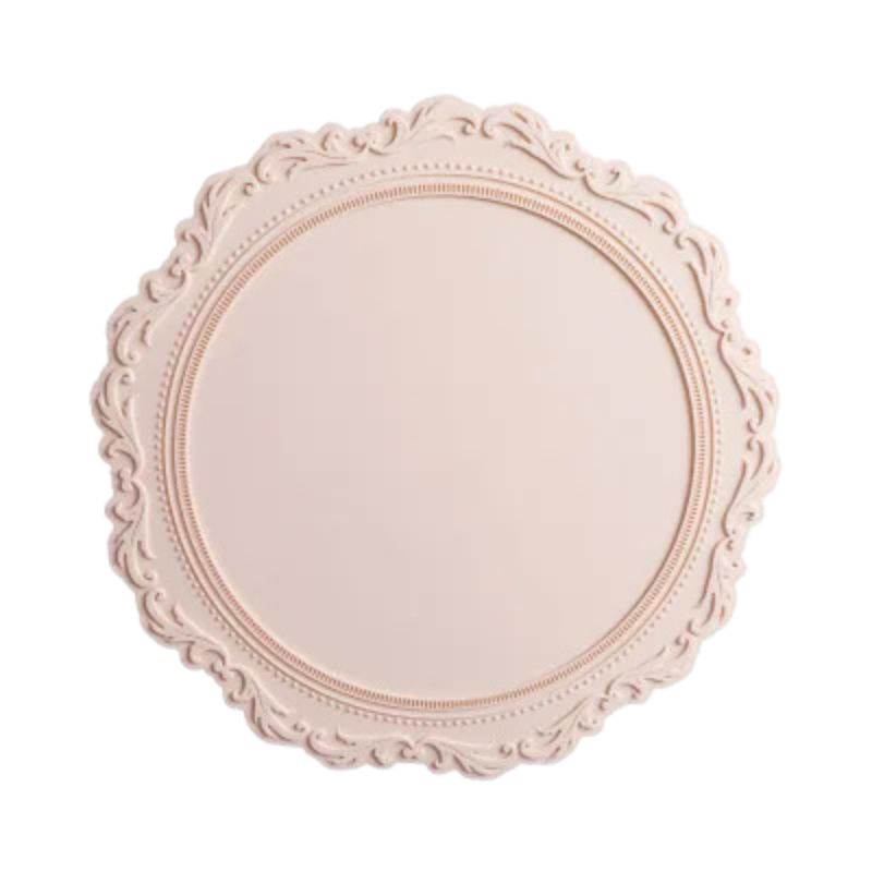 Set De Table Silicone Gaufré Rond Style Nordique Chic