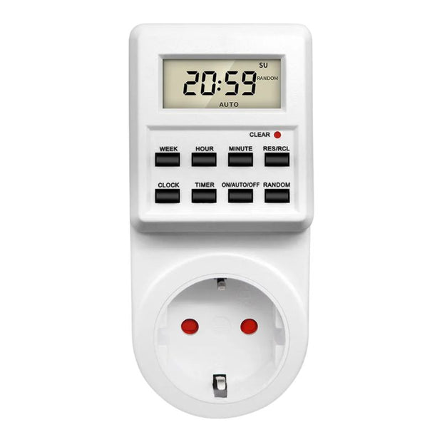 Programmateur De Prise Digitale Avec Écran LCD Et Boutons De Contrôle