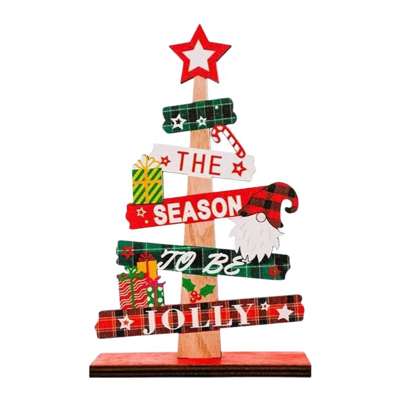Sapin En Bois Créatif Avec Inscription De Noël